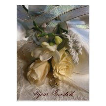 Ihre eingeladene Hochzeit oder Duschen-Postkarte