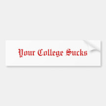 Ihre Uni ist zum Kotzen Auto Sticker