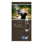 Ikebana blüht Save the Date Karte des Foto-*02 Personalisierte Photo Karte