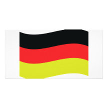 Ikone Deutschland Fahne Foto Karten Vorlage