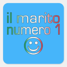 IL Marito Numero 1 - Ehemann der Nr.-1 auf italien Aufkleber