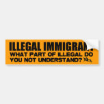 Illegaler Immigrant Auto Aufkleber