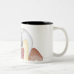 Illustration der zahnmedizinischen Füllung Teetasse