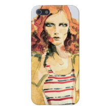 Illustration Karen Elson iPhone 5 Fall iPhone 5 Case