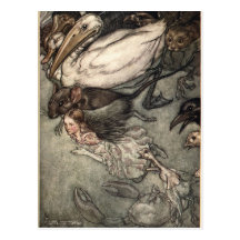 Illustrations-Alice im Wunderland Arthurs Rackham Postkarten