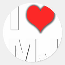 ILOVEMJ RUNDER STICKER