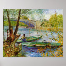 Im Früjahr fischen, Vincent van Gogh Posterdrucke