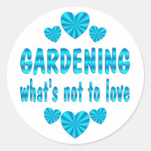 IM GARTEN ARBEITENLiebe Sticker