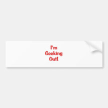 Im Geeking heraus Autosticker