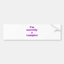 Im geheim ein Vampir Auto Sticker
