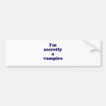 Im geheim ein Vampir Auto Sticker