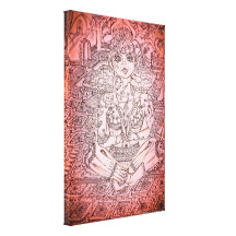 Im Herzen der Meditation Gespannter Galerie Druck
