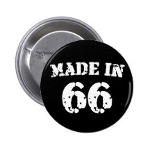 Im Jahre 1966 gemacht Anstecknadelbuttons