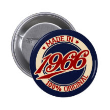 Im Jahre 1966 gemacht Anstecknadelbuttons