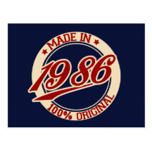 Im Jahre 1986 gemacht Postkarte