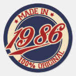 Im Jahre 1986 gemacht Sticker