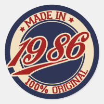 Im Jahre 1986 gemacht Sticker