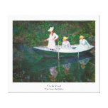 Im norwegischen Boot bei Giverny Claude Monet Gespannte Galerie Drucke