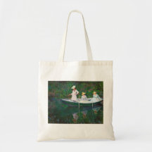 Im norwegischen Boot bei Giverny Claude Monet Tasche