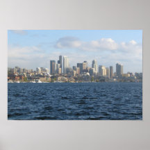Im Stadtzentrum gelegenes Seattle Plakate