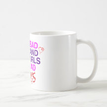 Im tun ein schlechtes Mädchen und schlechten Mädch Kaffee Tassen
