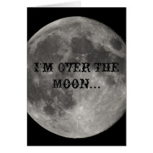 im über dem Mond… Grußkarte