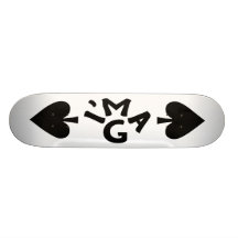 I'ma G "Spaten-" Plattform (weiß) Individuelle Skateboards