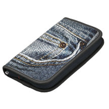 Imitat-Denim-blaue Jean-Tasche Folio Planer