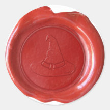 Imitat-Wachs-Siegel - Rot - HEXE-HUT Sticker