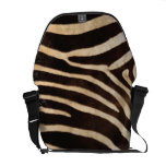 Imitatzebra-Streifen-Pelz Kurier Tasche