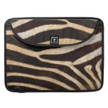 Imitatzebra-Streifen-Pelz Sleeve Für MacBook Pro