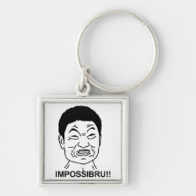 Impossibru!! Comic-Gesicht Schlüsselbänder