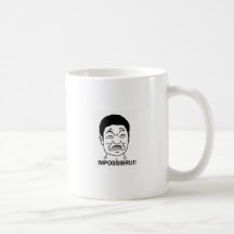 Impossibru!! Comic-Gesicht Tee Tasse