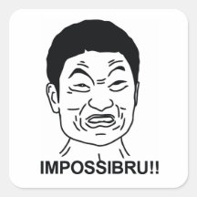 Impossibru Quadratsticker