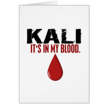 In meinem Blut KALI Grußkarten