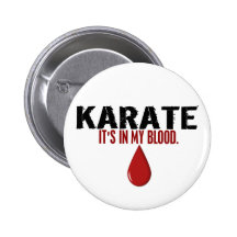In meinem Blut KARATE Anstecknadelbutton