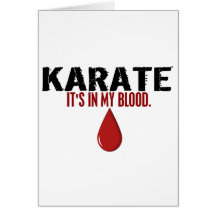 In meinem Blut KARATE Grußkarte