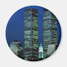 In Memoriam zum Gedenken an Twin Tower WTC NYC Kühlschrankmagnet