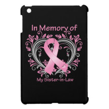 In Memory of My Sister-in-Law Breast Cancer Heart iPad Mini Case