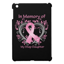 In Memory of My Step-Daughter Breast Cancer Heart Cover For The iPad Mini