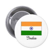 Indien-Flaggen-Entwurf Anstecknadelbutton
