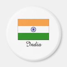 Indien-Flaggen-Entwurf Magnete