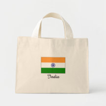 Indien-Flaggen-Entwurf Tragetaschen