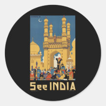 Indien Runde Aufkleber