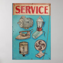 Indien-Service-Geschäftsplakat