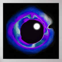 Indigo-Augen-Lücke Plakatdruck