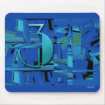 Indigo drei Mousepad