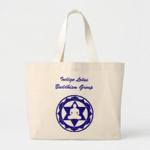 Indigo Lotus Leinentasche