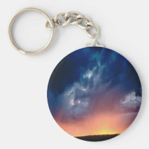 Indigo-Sonnenuntergang keychain Schlüsselbänder