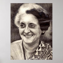 Indira Gandhi-Porträt Plakatdrucke